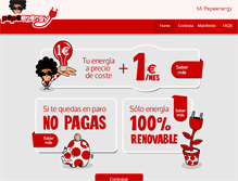 Tablet Screenshot of pepeenergy.com